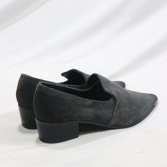 STEVE MADDEN Glenndda Gray Suede Point Toe Shoes - Picture 7 of 8